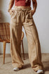 'Zoe' Drawstring Wide Leg Pants - Celes Fashion
